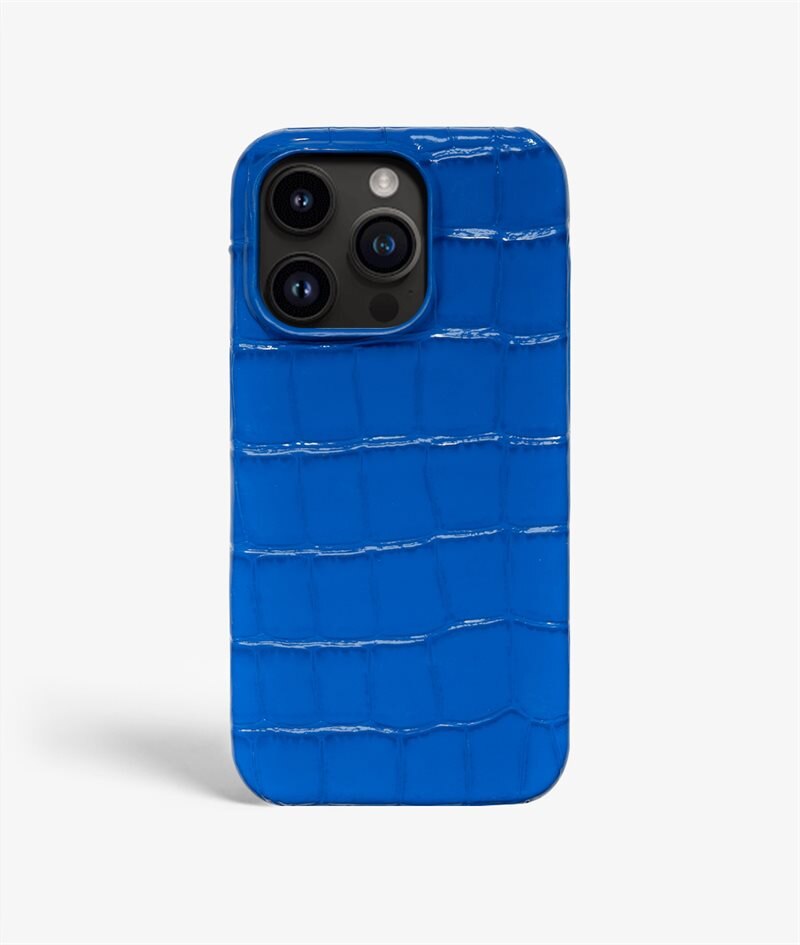 Image of The Case Factory Skal iPhone 14 Pro Max Croco Blå