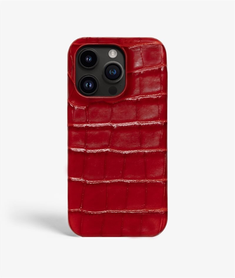 Image of The Case Factory Skal iPhone 14 Pro Max Croco Red