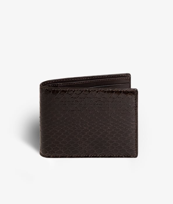 Image of The Case Factory Uomo Wallet Real Water Snake Ebony