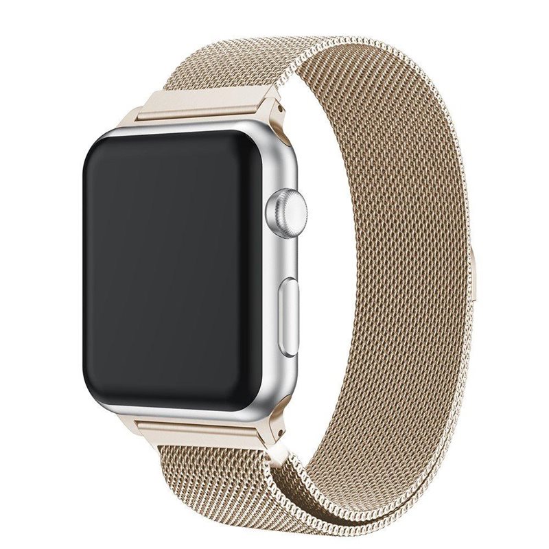 Image of Armband Milanese Loop Apple Watch SE 40mm champagneguld