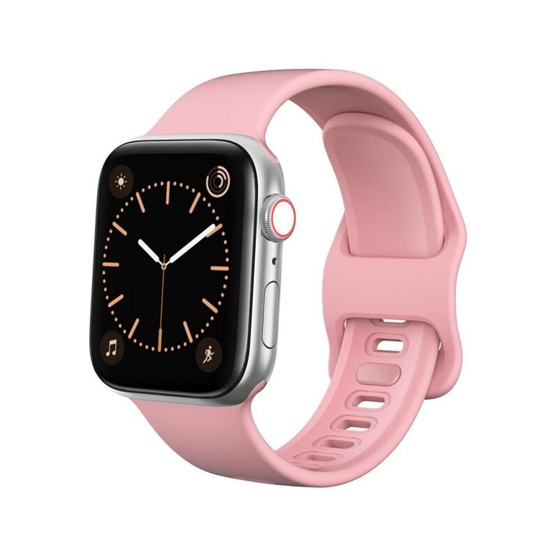 Image of Silikonarmband Apple Watch Series 10 42mm rosa