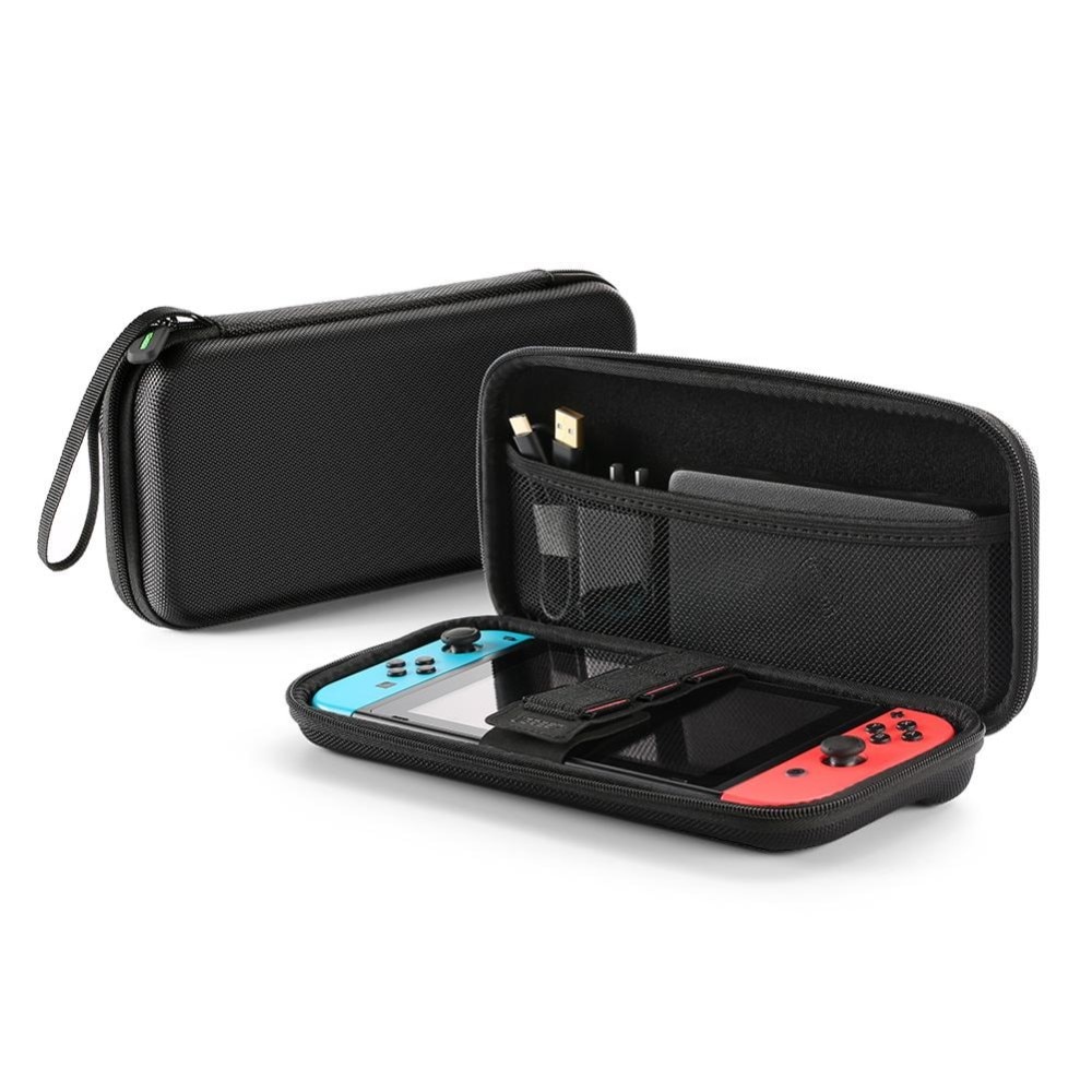 Kompakt Förvaringsväska för Nintendo Switch svart