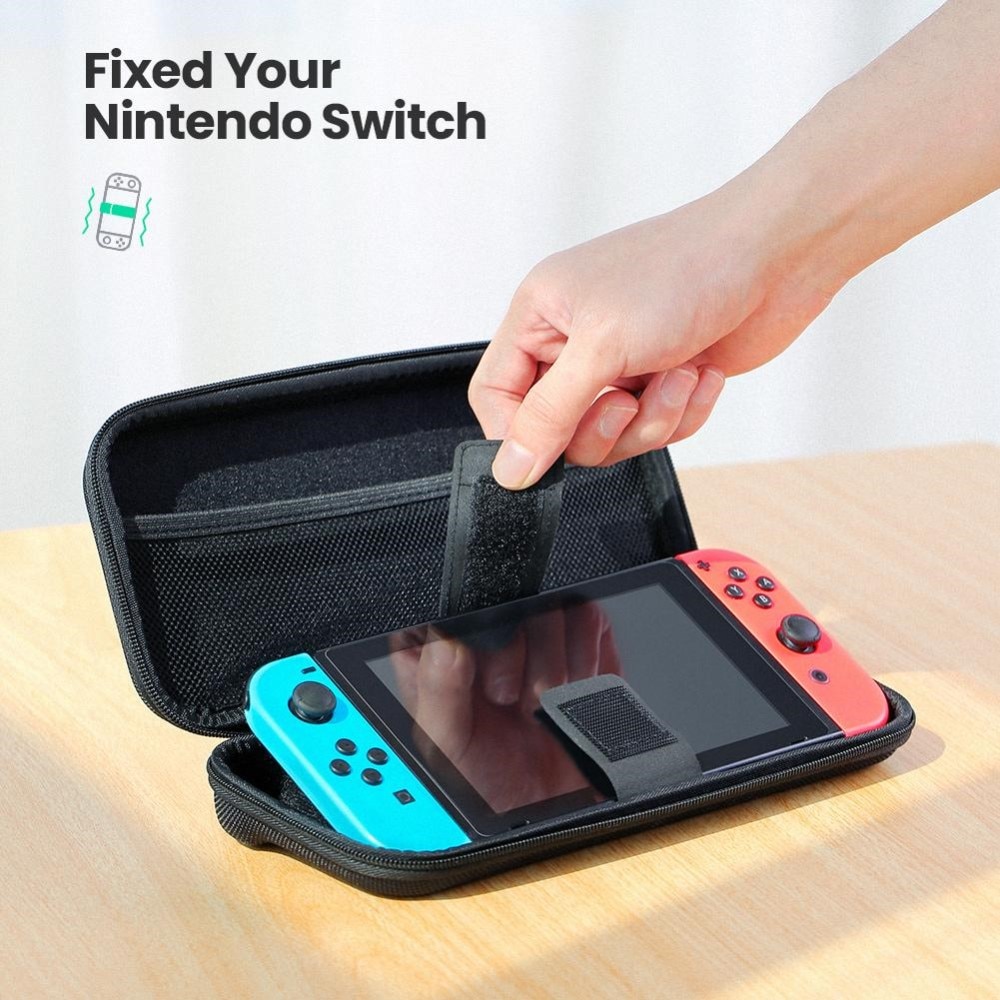 Kompakt Förvaringsväska för Nintendo Switch svart