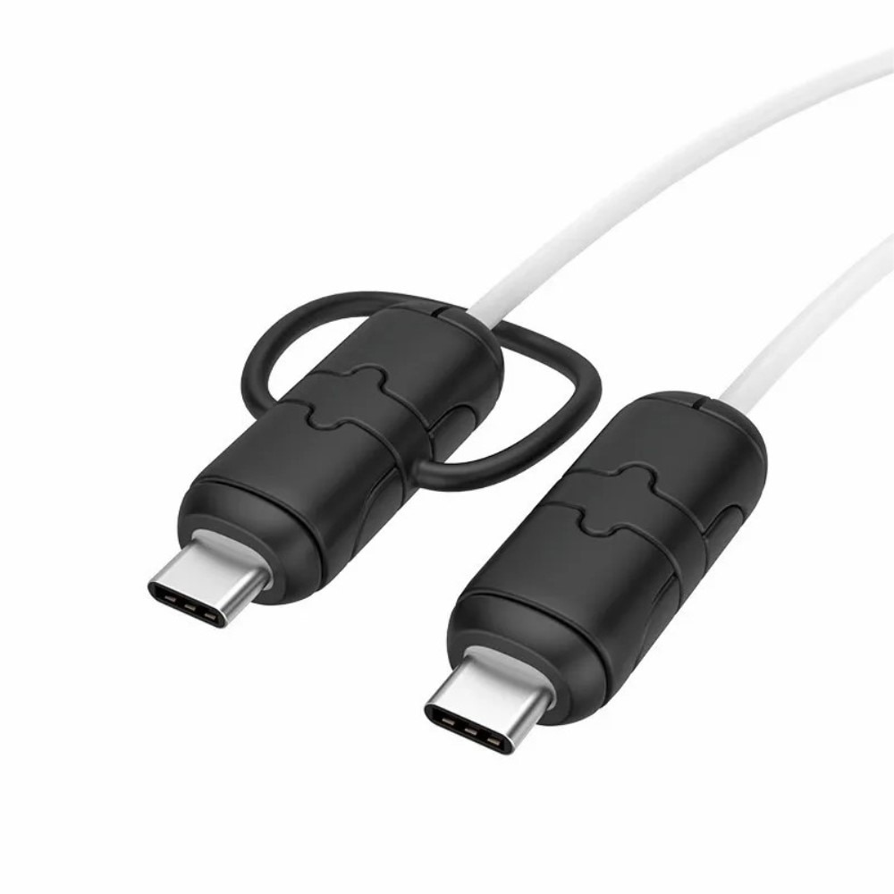 Kabelskydd för USB-C till USB-C kabel svart