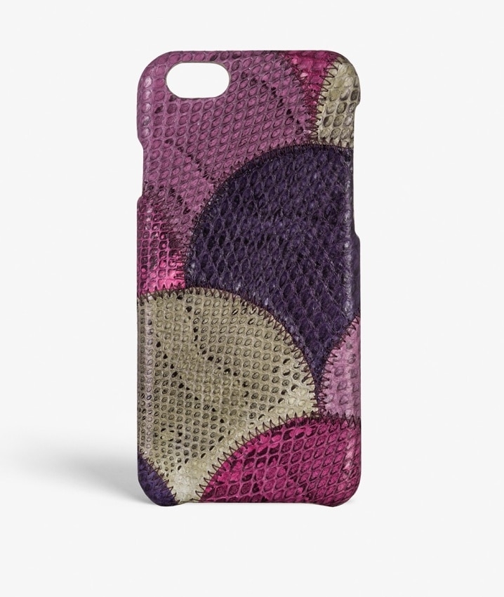 Skal iPhone 6/6S Real Water Snake Squama Violetta