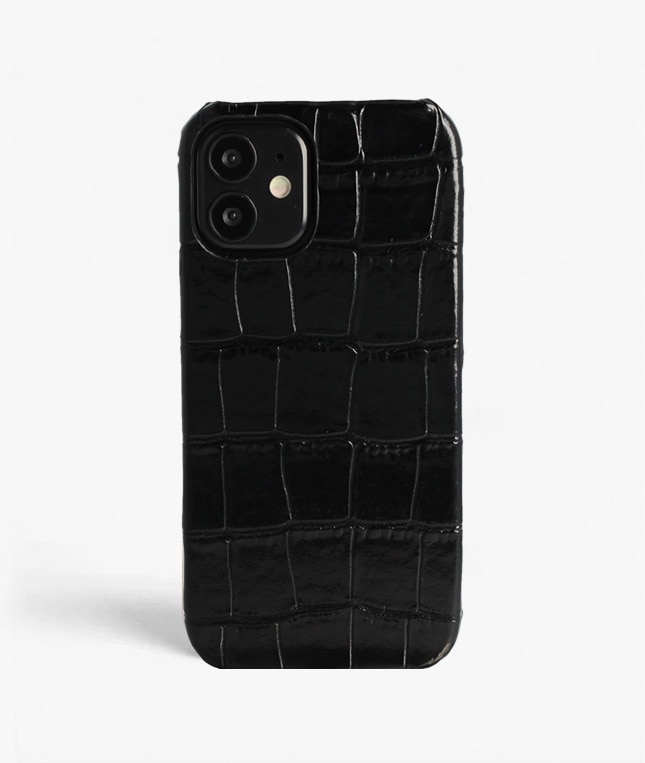 Skal iPhone 12 Mini Croco Svart