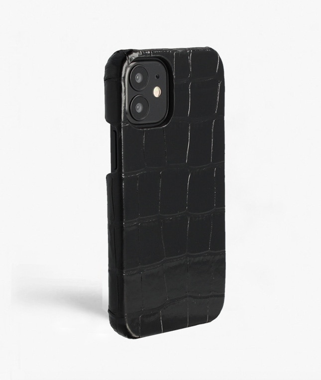 Skal iPhone 12 Mini Croco Svart