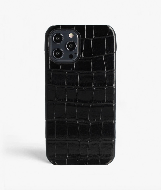 Skal iPhone 12 Pro Max Croco Black