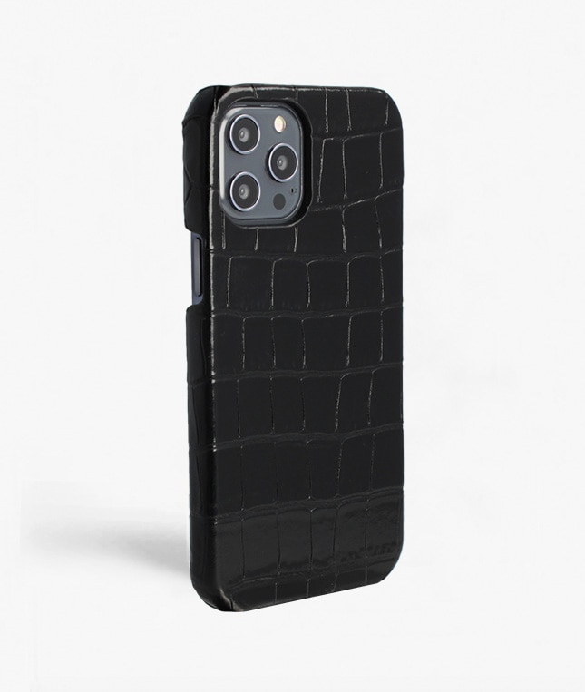 Skal iPhone 12 Pro Max Croco Black