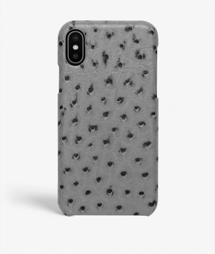 Skal iPhone X/XS Ostrich Grå