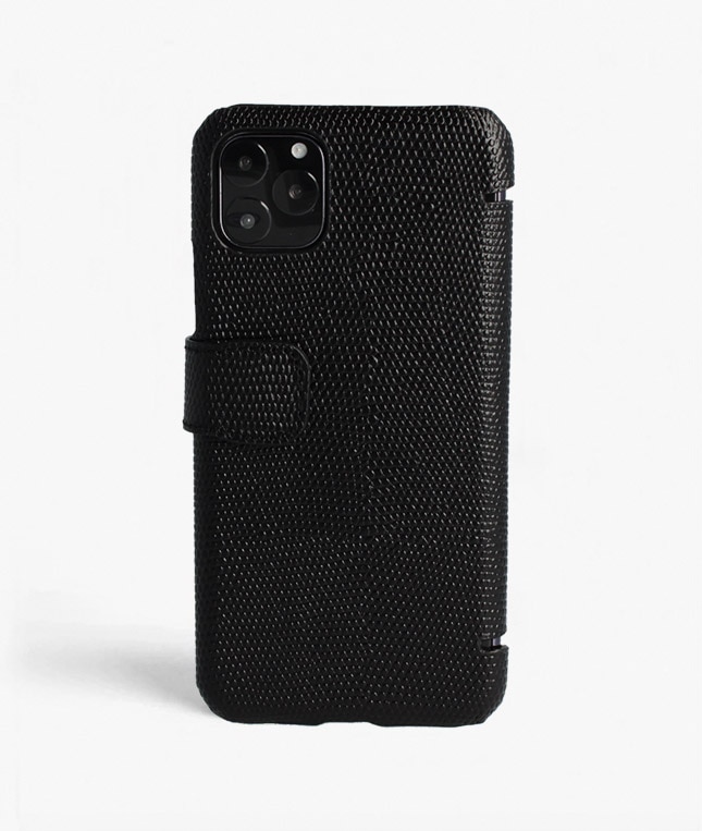 Plånboksfodral iPhone 11 Pro Max Lizard Black