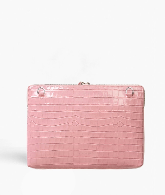 Datorväska 15" Croco Pink