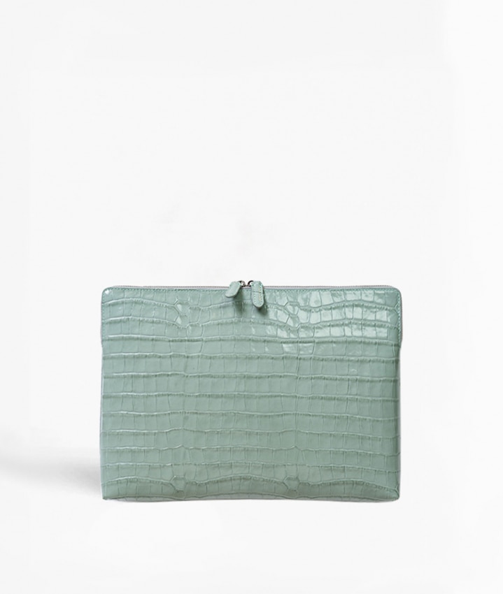 Datorväska 15" Croco Pastell Teal