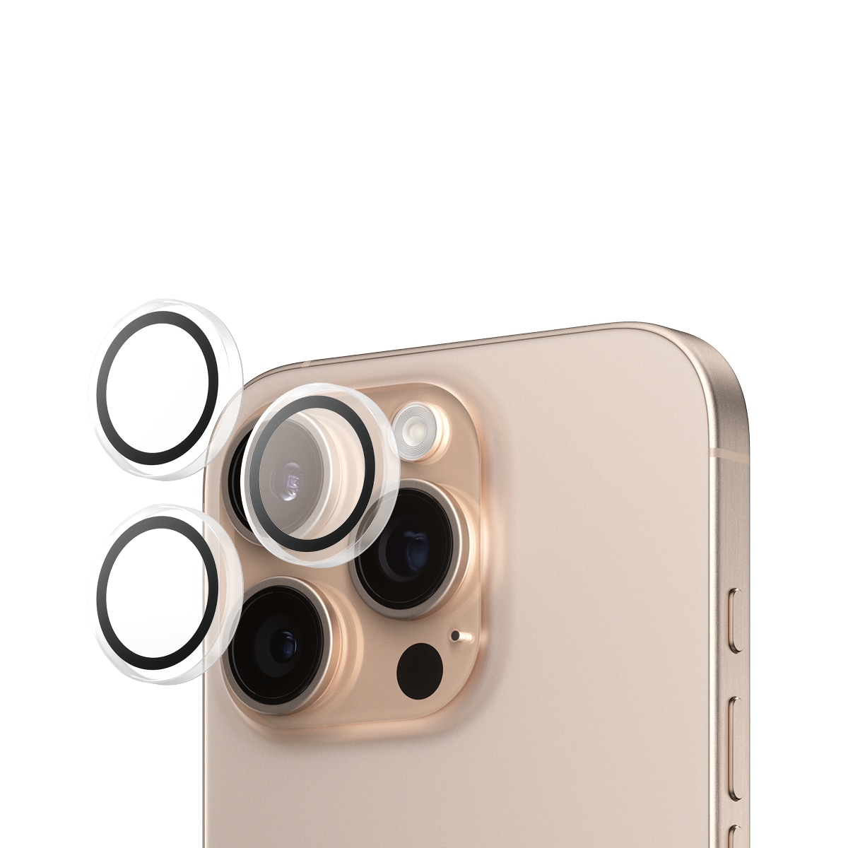 iPhone 16 Pro Hoops Camera Lens Protector Genomskinlig