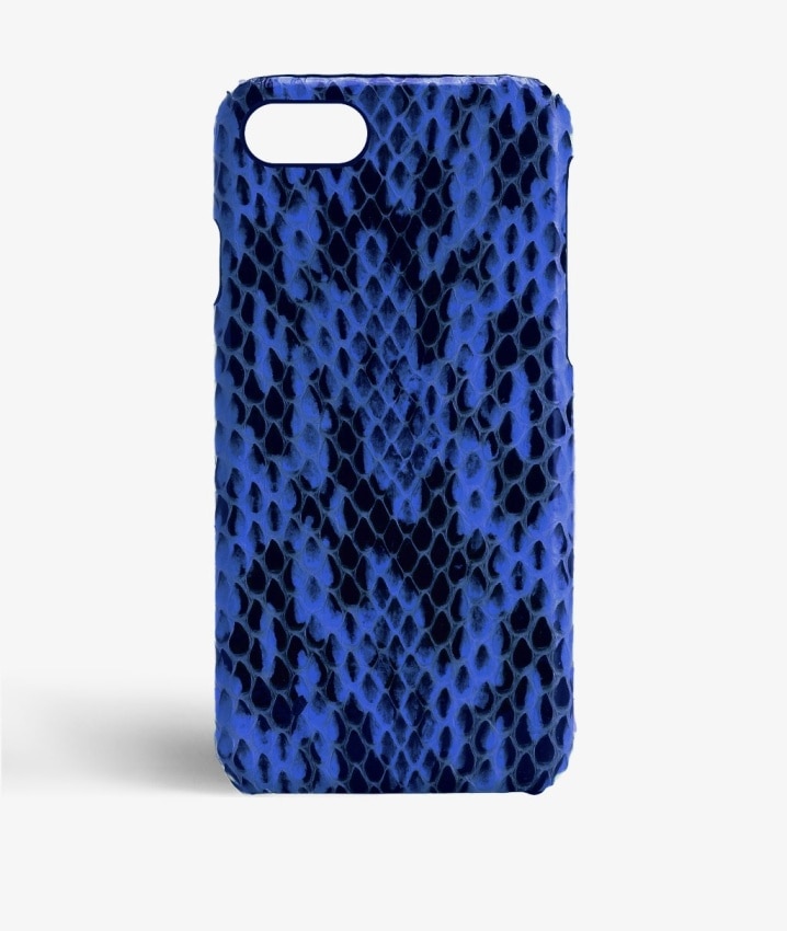 Skal iPhone 7 Real Water Snake Cobalt