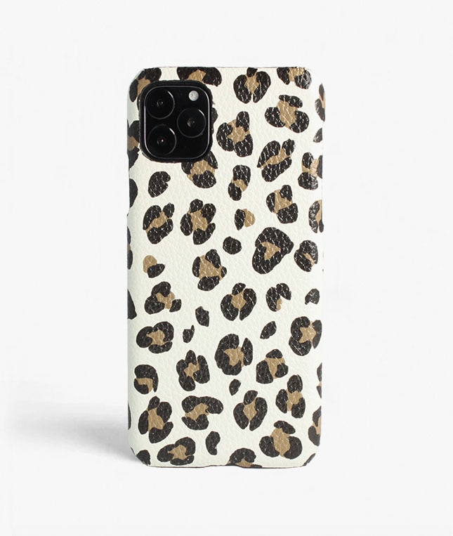 Skal iPhone 11 Pro Max Leopardo Calf White