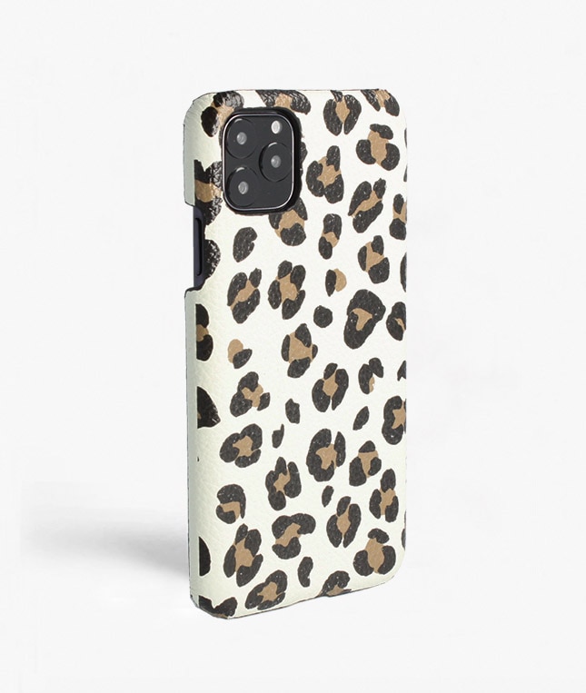 Skal iPhone 11 Pro Max Leopardo Calf White