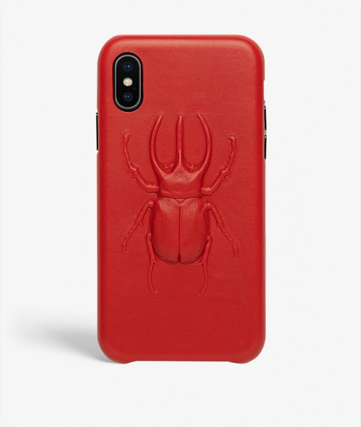 Skal iPhone X/XS Beetle Calf Red