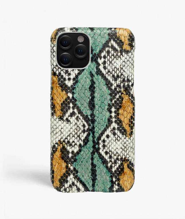 Skal iPhone 11 Pro Snake Aqua/Ocra