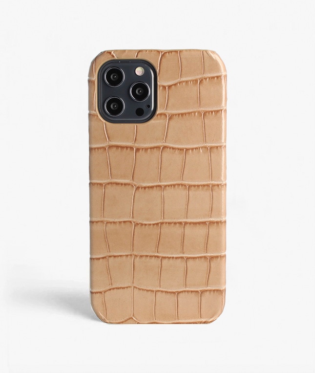 Skal iPhone 12 Pro Max Croco Sand