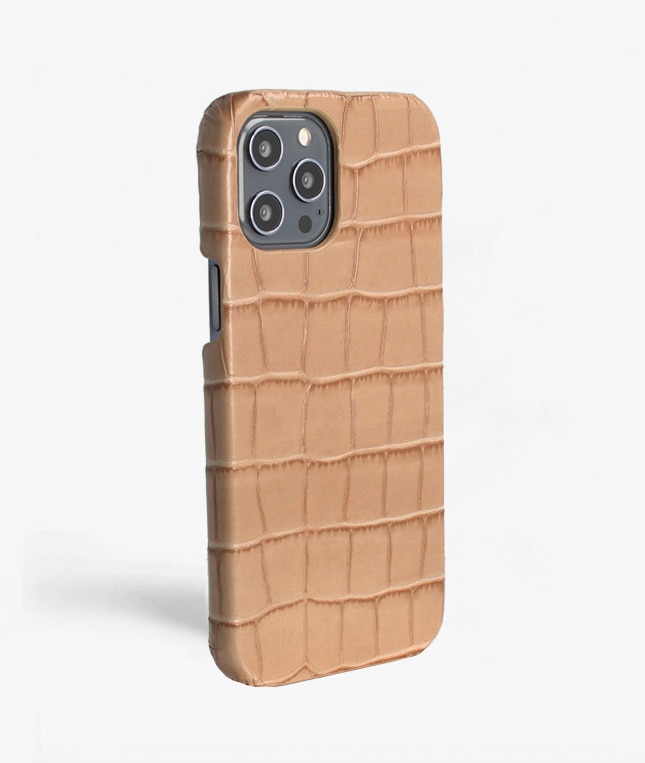 Skal iPhone 12 Pro Max Croco Sand