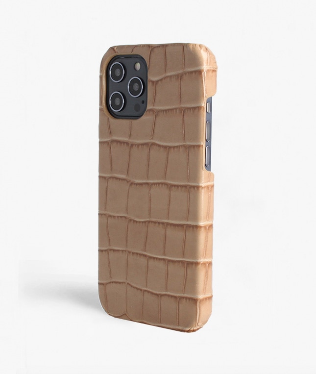 Skal iPhone 12 Pro Max Croco Sand