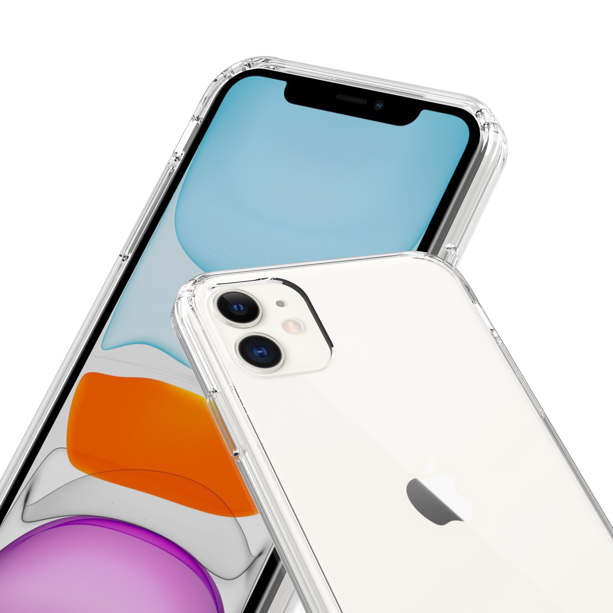 Hybridskal iPhone 11 Genomskinlig