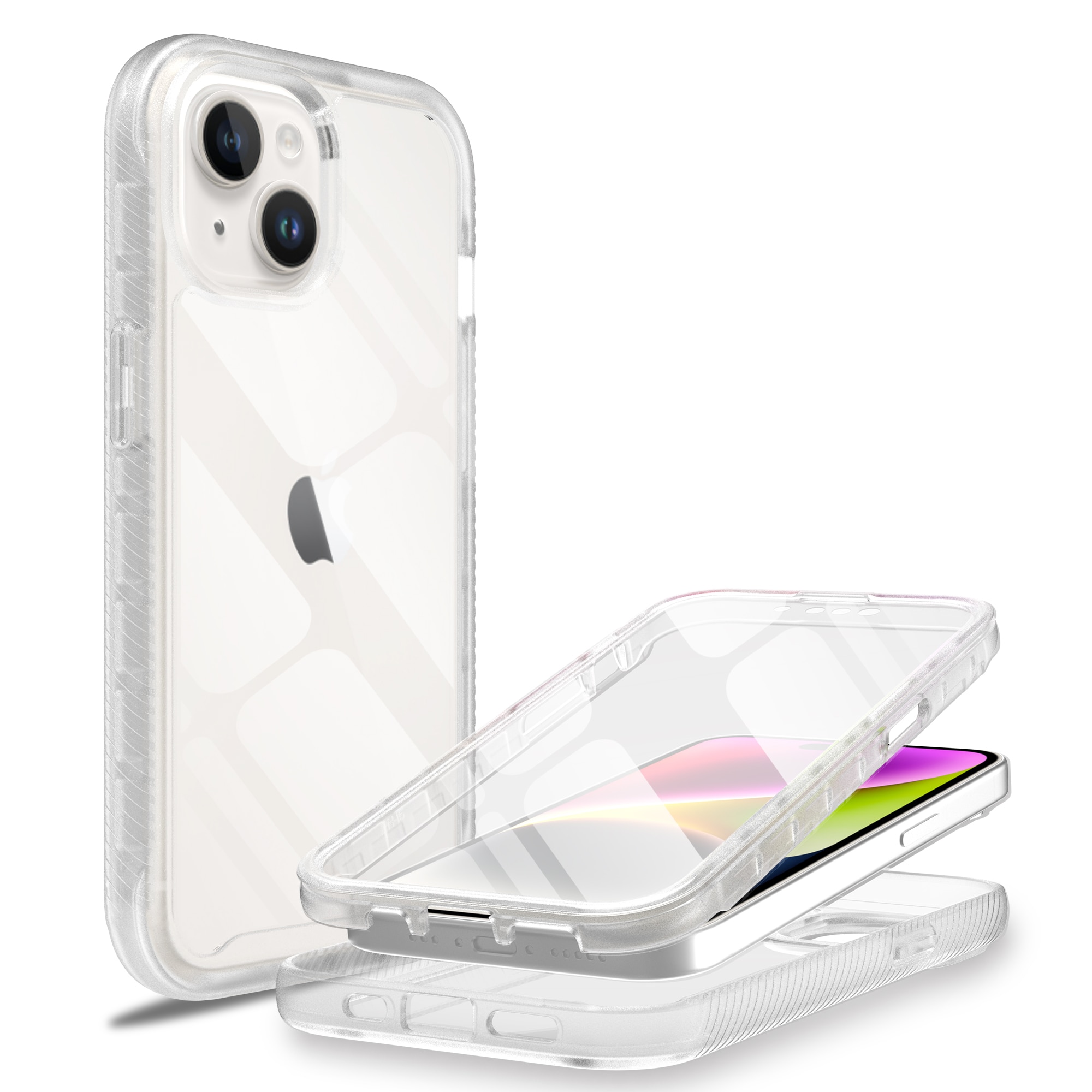 Full Protection Case iPhone 15 Plus transparent