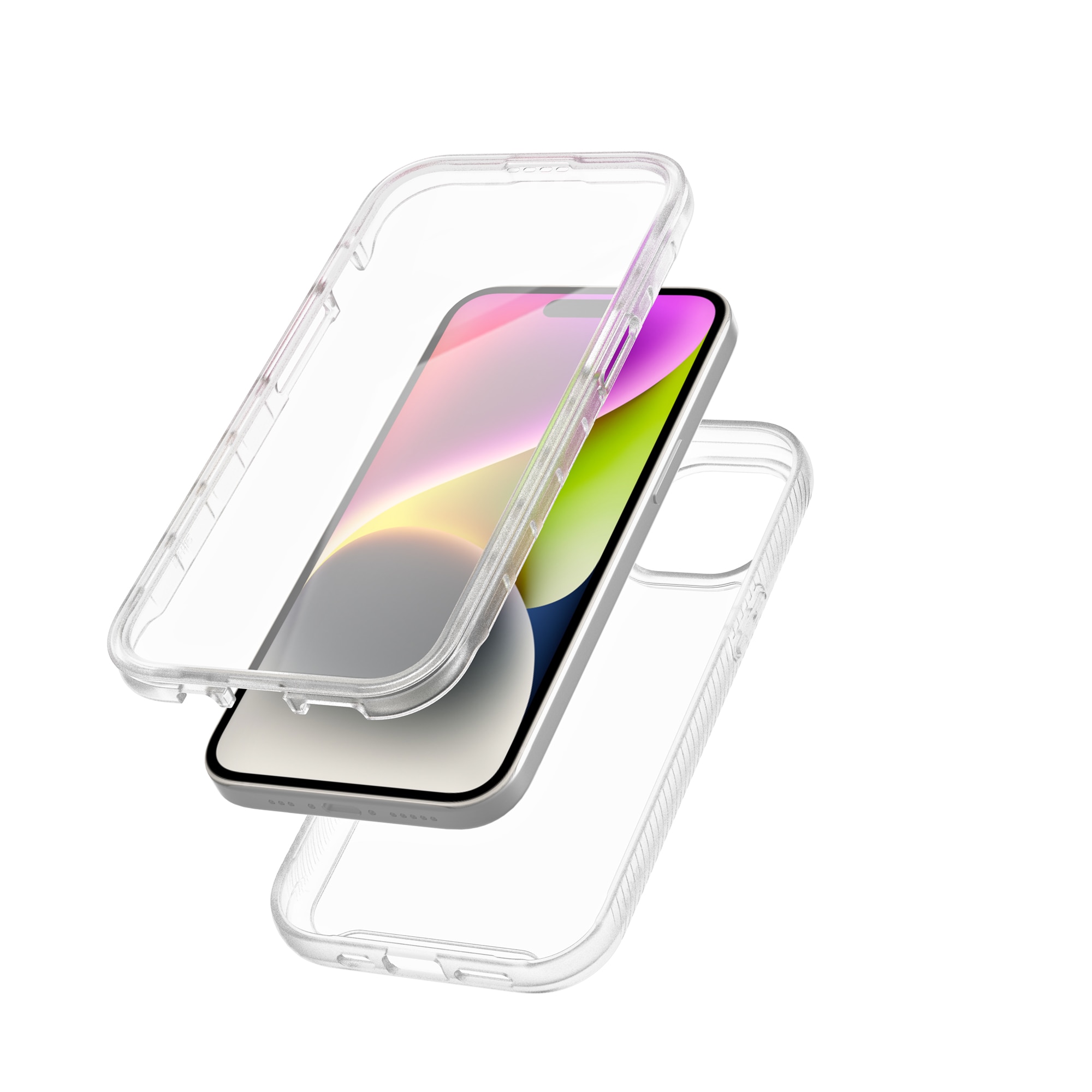 Full Protection Case iPhone 15 Plus transparent