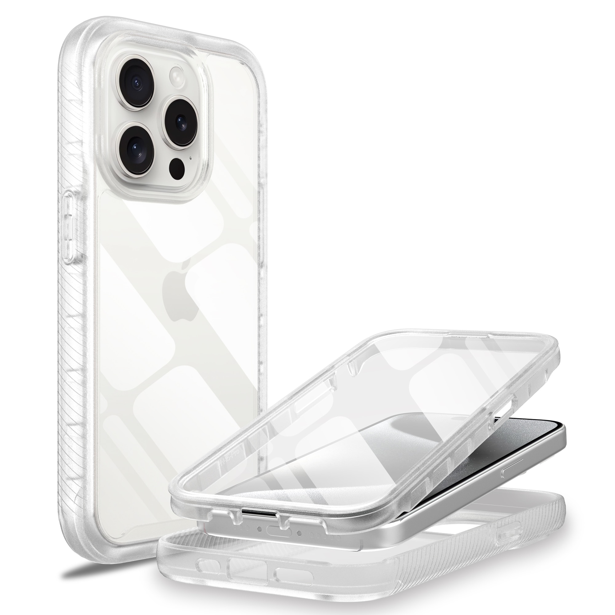 Full Protection Case iPhone 15 Pro Max transparent