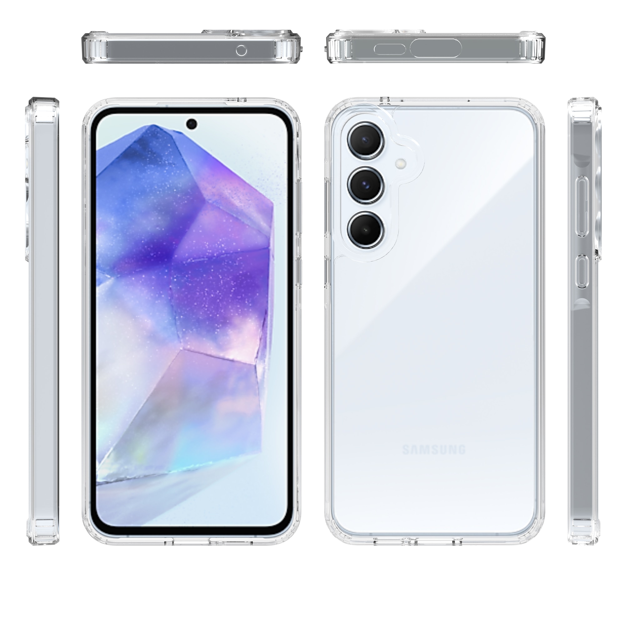 Hybridskal Samsung Galaxy A55 transparent