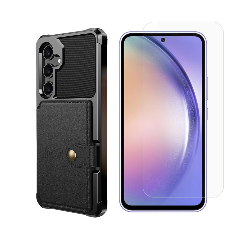 Samsung Galaxy A55 Kit med Tough Multi-slot Skal och Skärmskydd