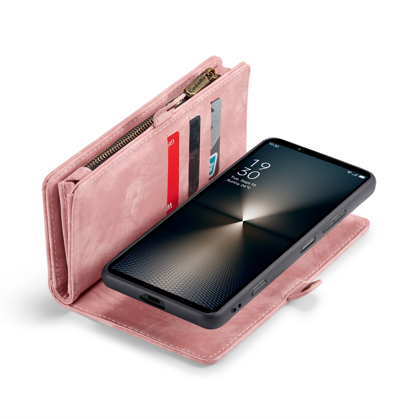 Multi-slot Plånboksfodral Sony Xperia 10 VI rosa