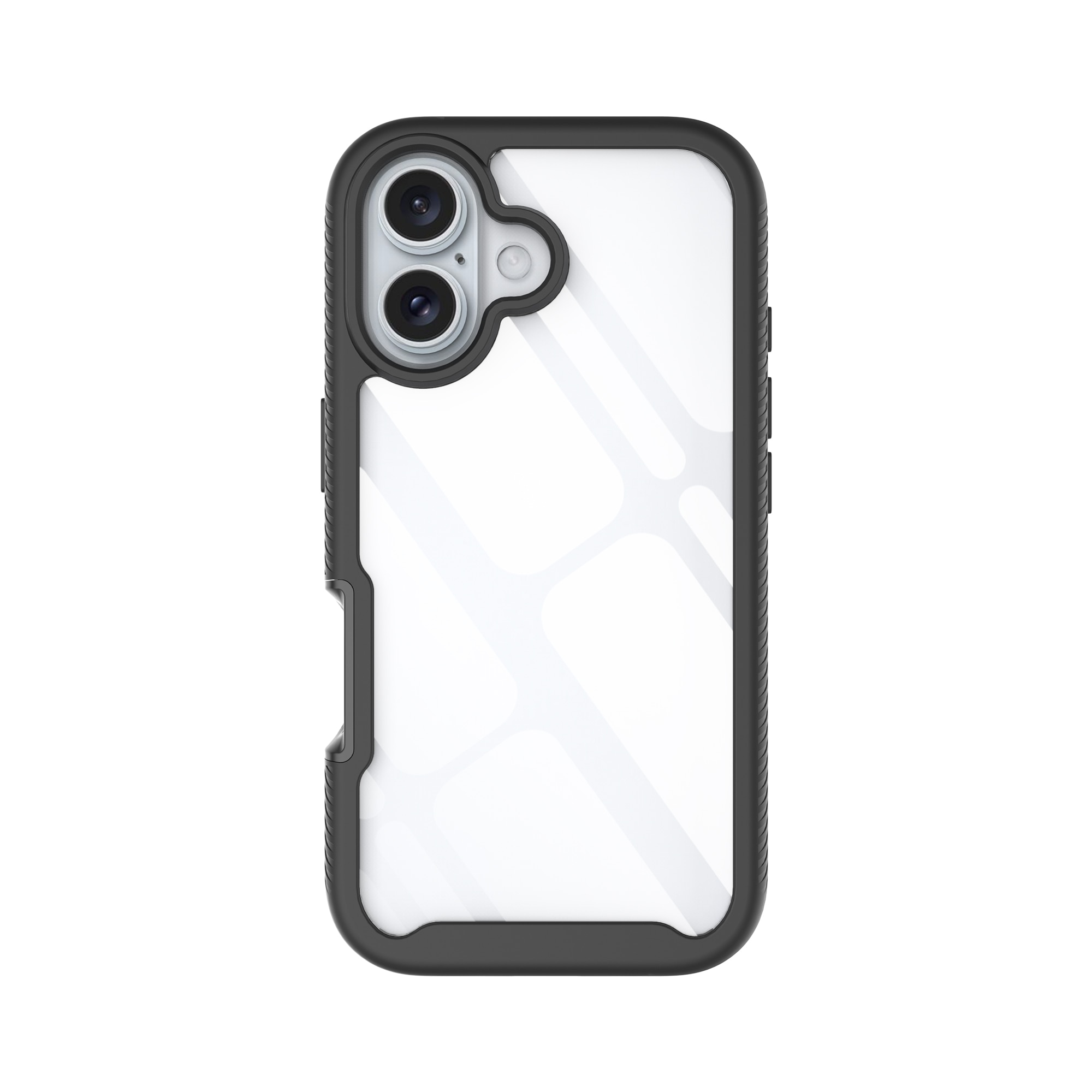 Full Protection Case iPhone 16 Plus svart/transparent