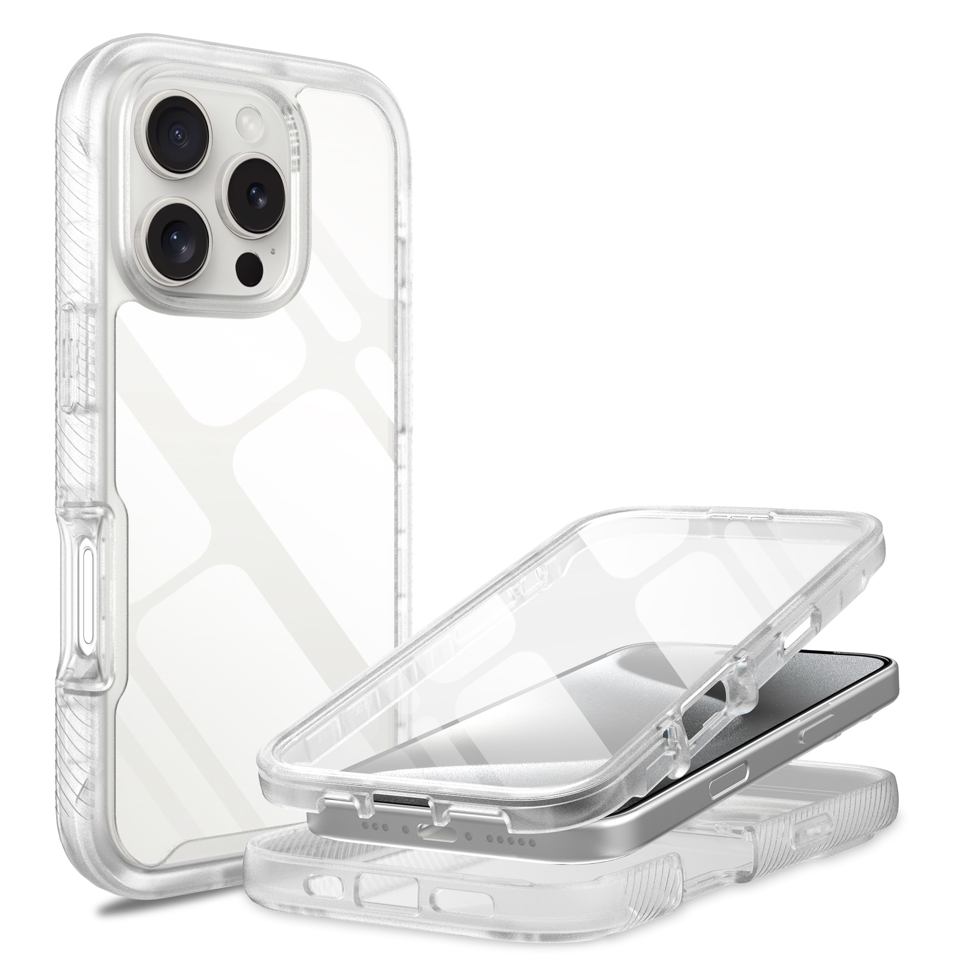 Full Protection Case iPhone 16 Pro Max transparent