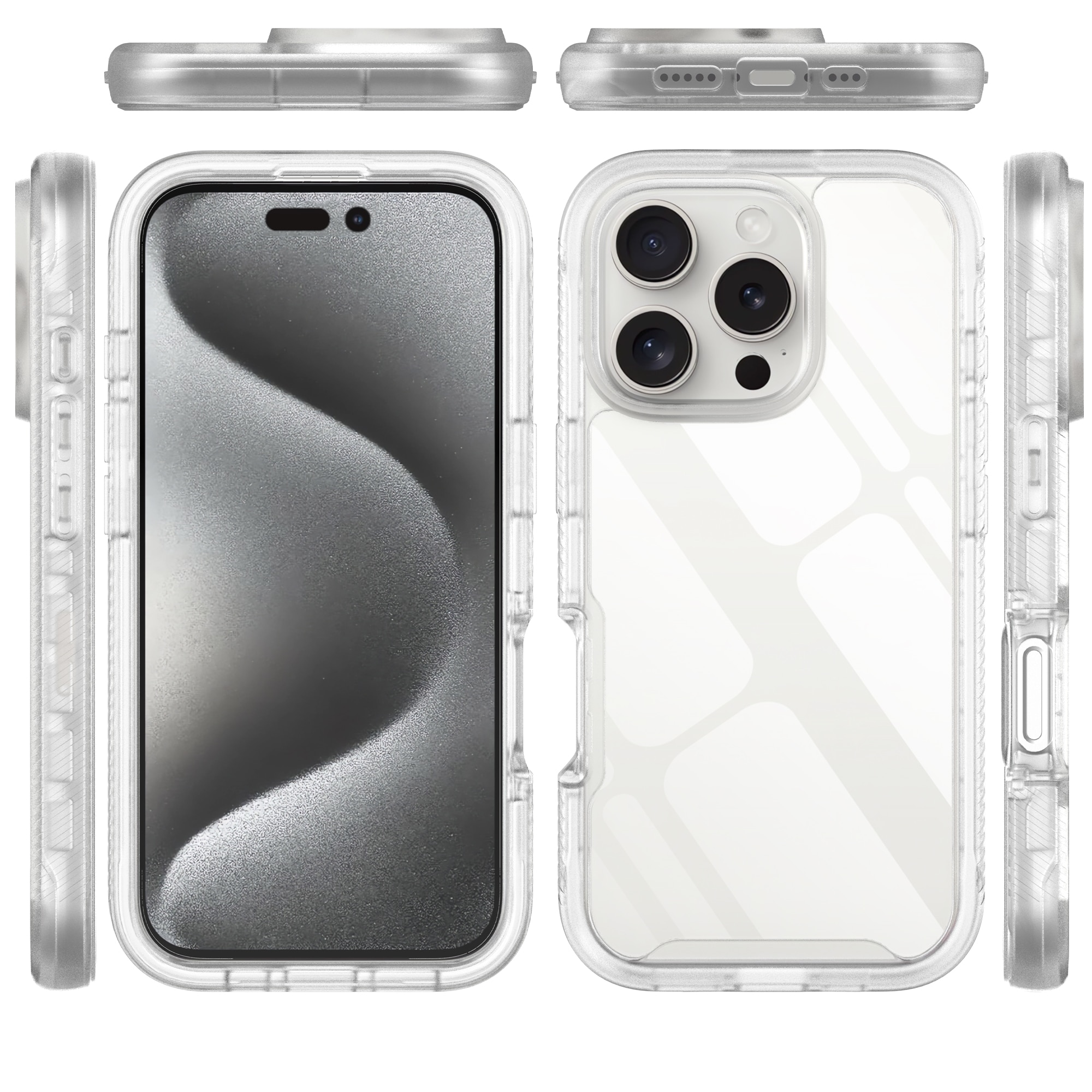 Full Protection Case iPhone 16 Pro transparent