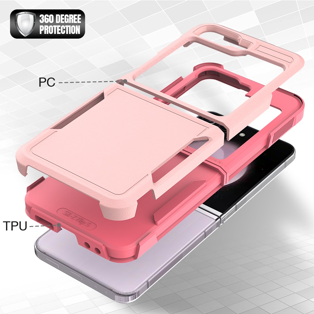 Off-road Hybridskal Samsung Galaxy Z Flip 6 rosa