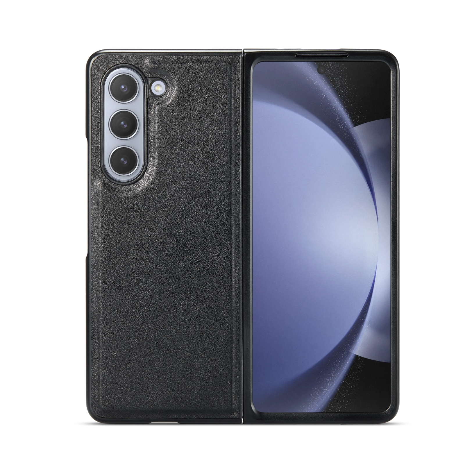 Äkta Läderfodral Samsung Galaxy Z Fold 6 svart