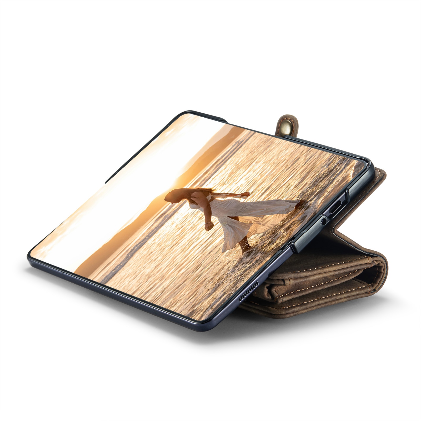 Multi-slot Plånboksfodral Samsung Galaxy Z Fold 6 brun