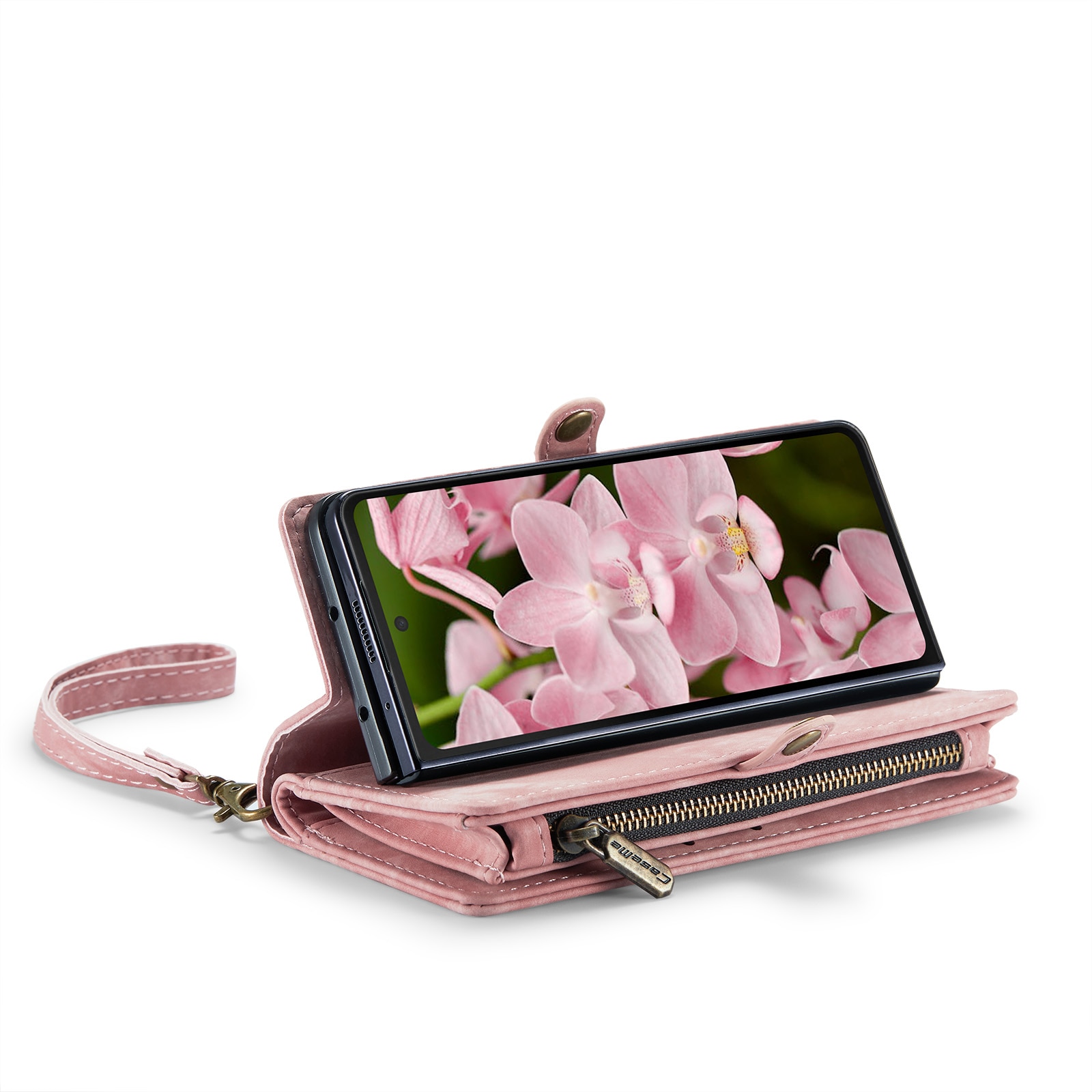 Multi-slot Plånboksfodral Samsung Galaxy Z Fold 6 rosa