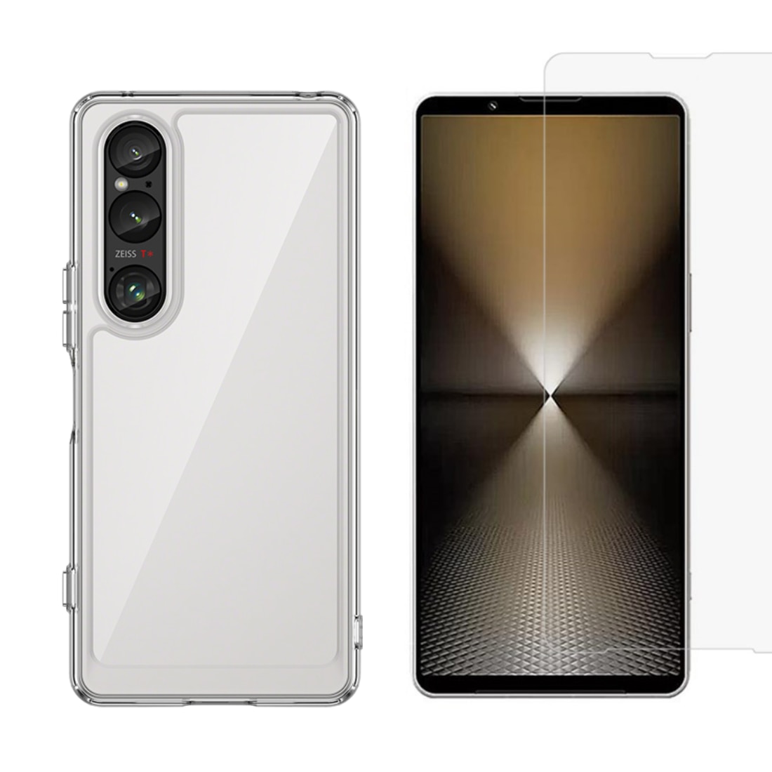 Sony Xperia 1 VI Kit med Skal och Skärmskydd