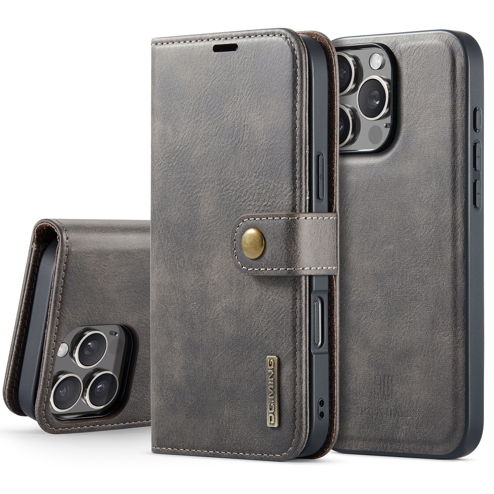 Magnet Wallet iPhone 16 Pro Max Brown