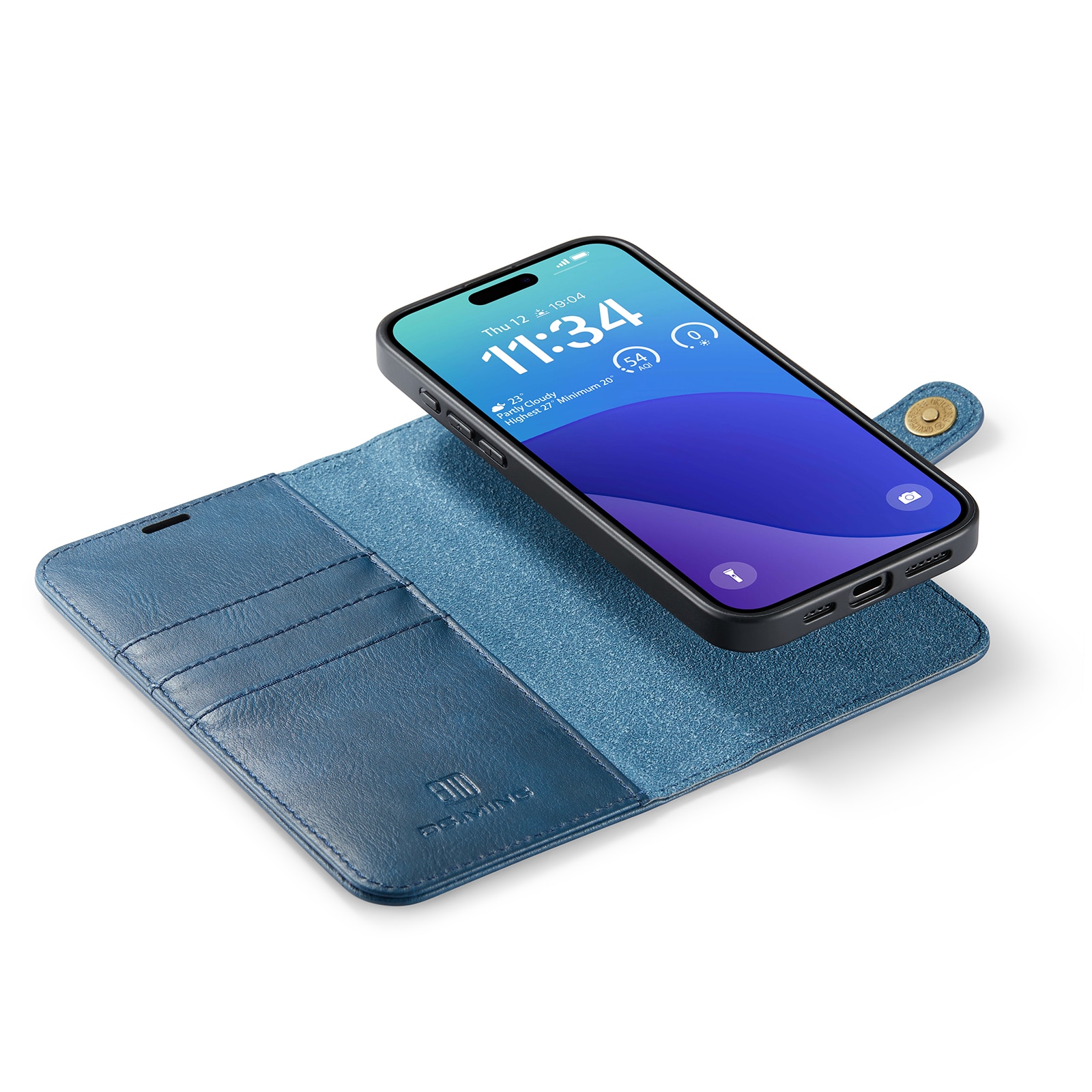 Magnet Wallet iPhone 16 Pro Blue