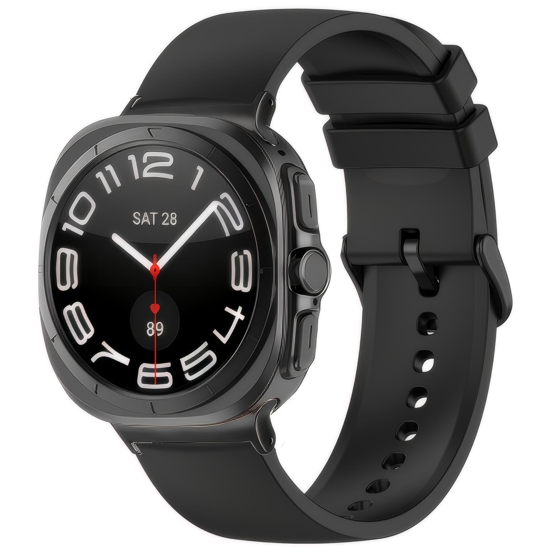 Silikonarmband Samsung Galaxy Watch Ultra 47mm svart