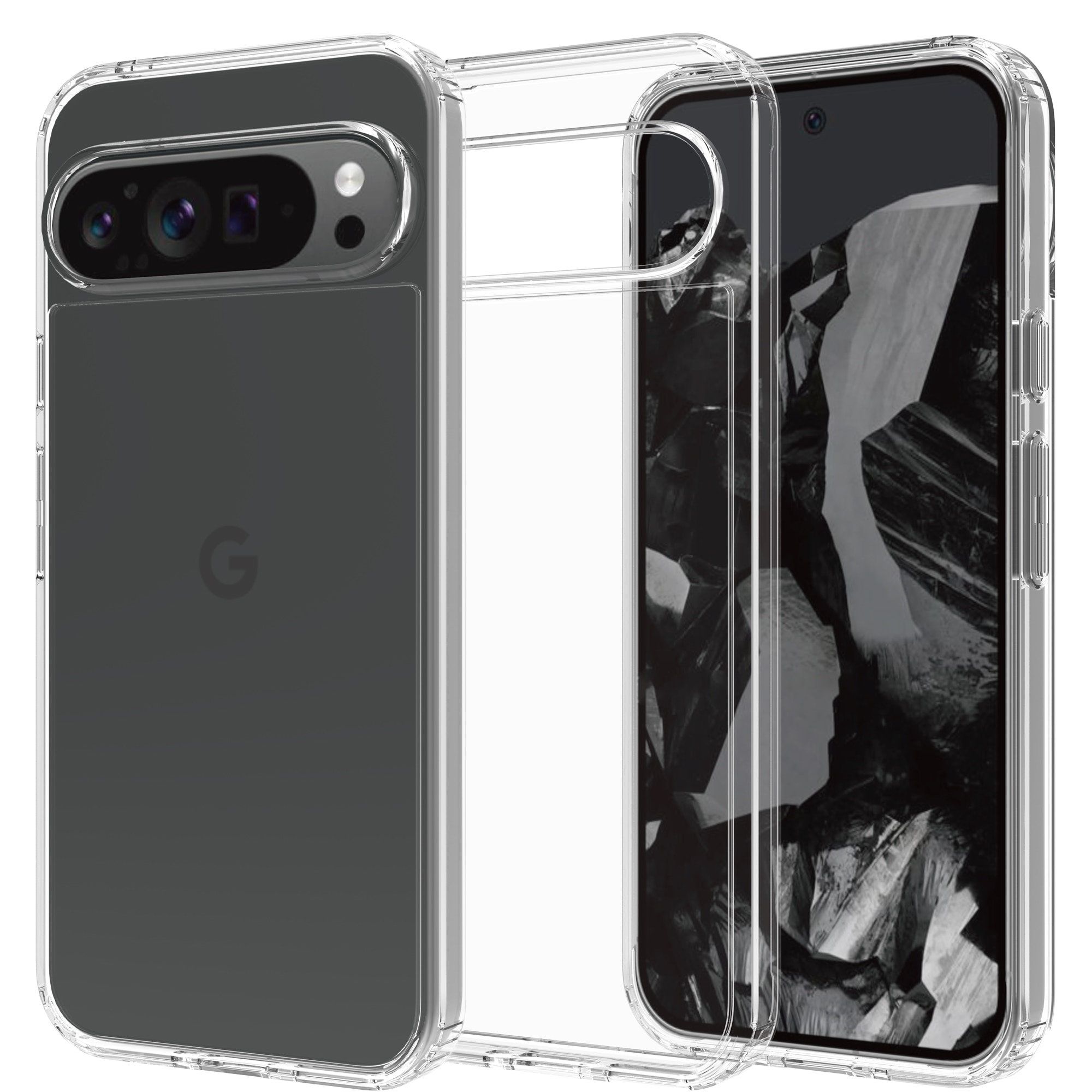 Crystal Hybrid Case Google Pixel 9 Pro XL transparent