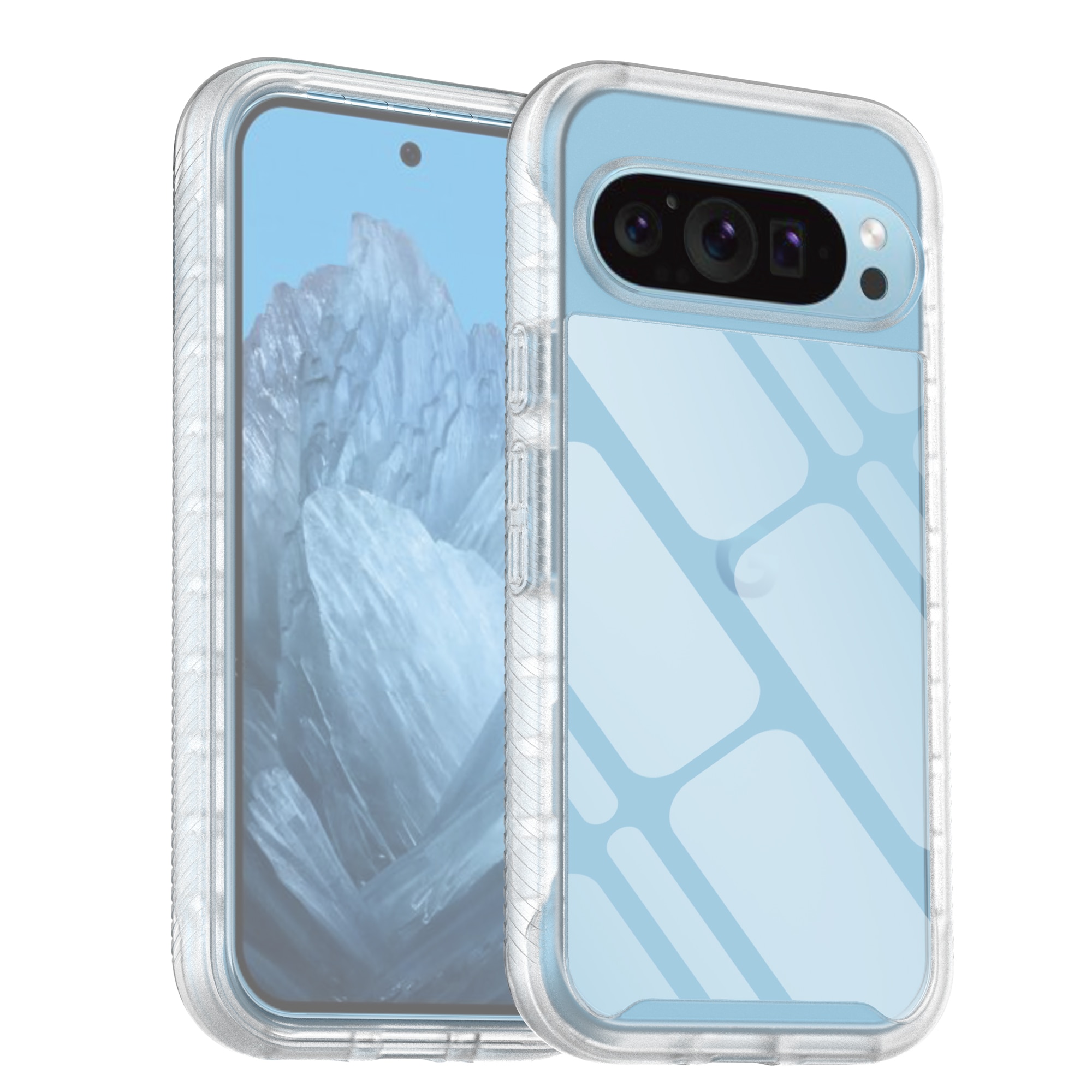 Full Protection Case Google Pixel 9 Pro transparent