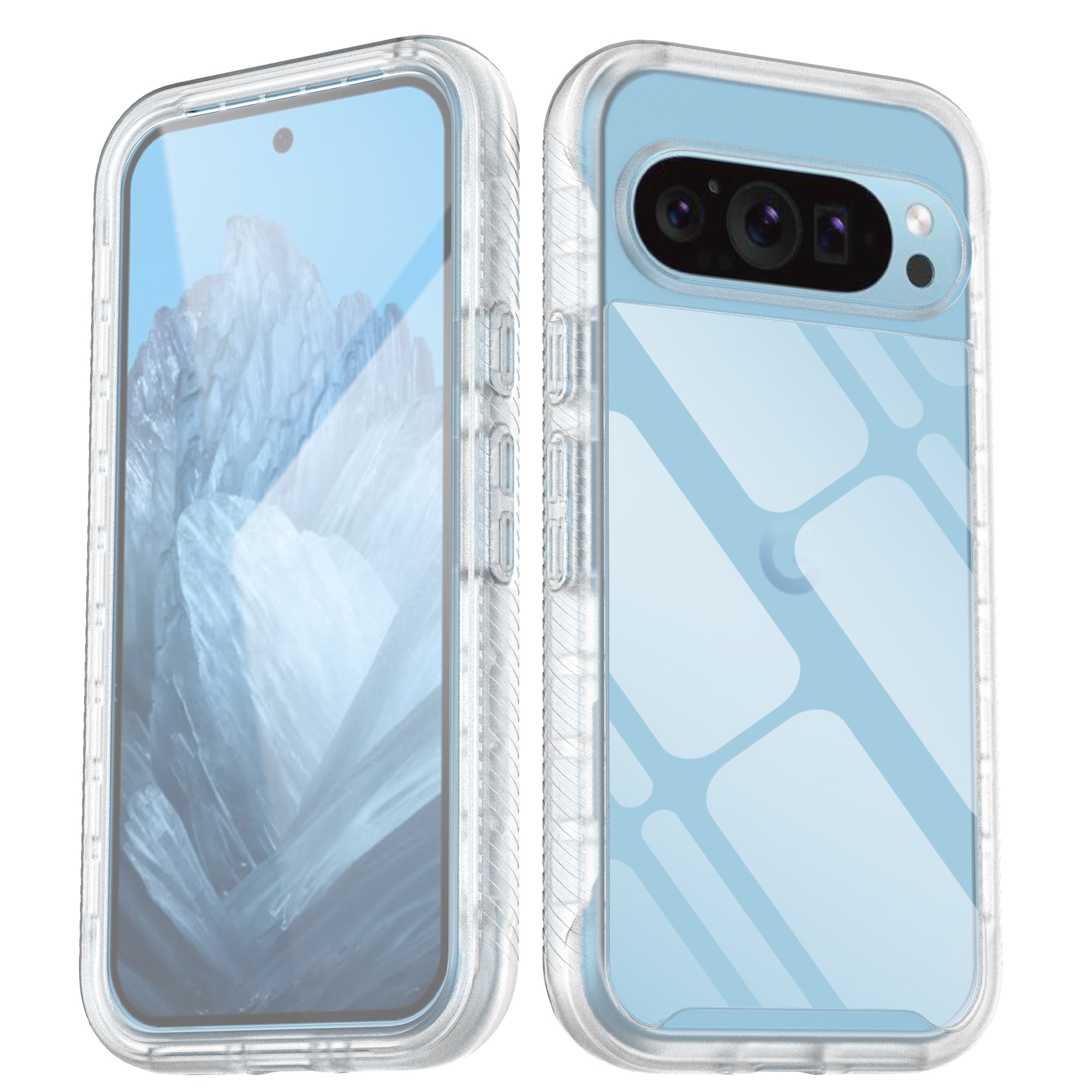 Full Protection Case Google Pixel 9 transparent