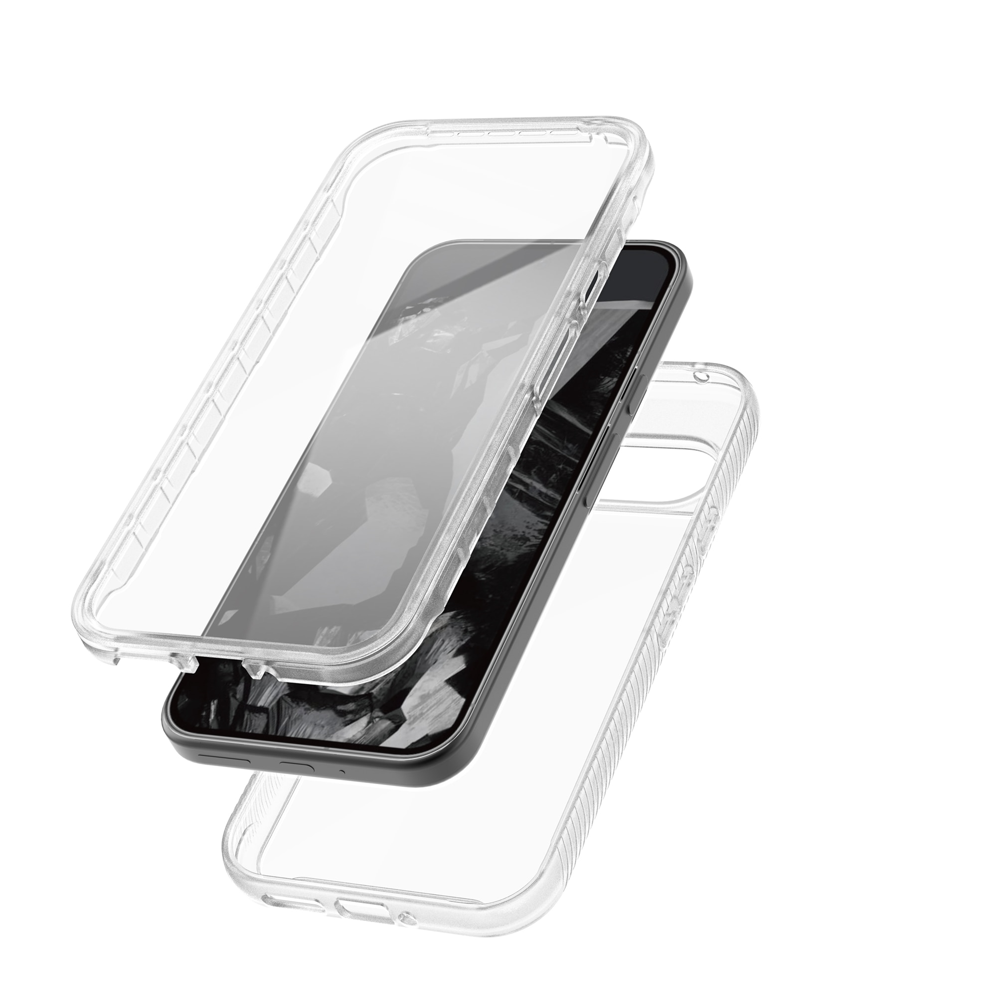 Full Protection Case Google Pixel 9 Pro XL transparent