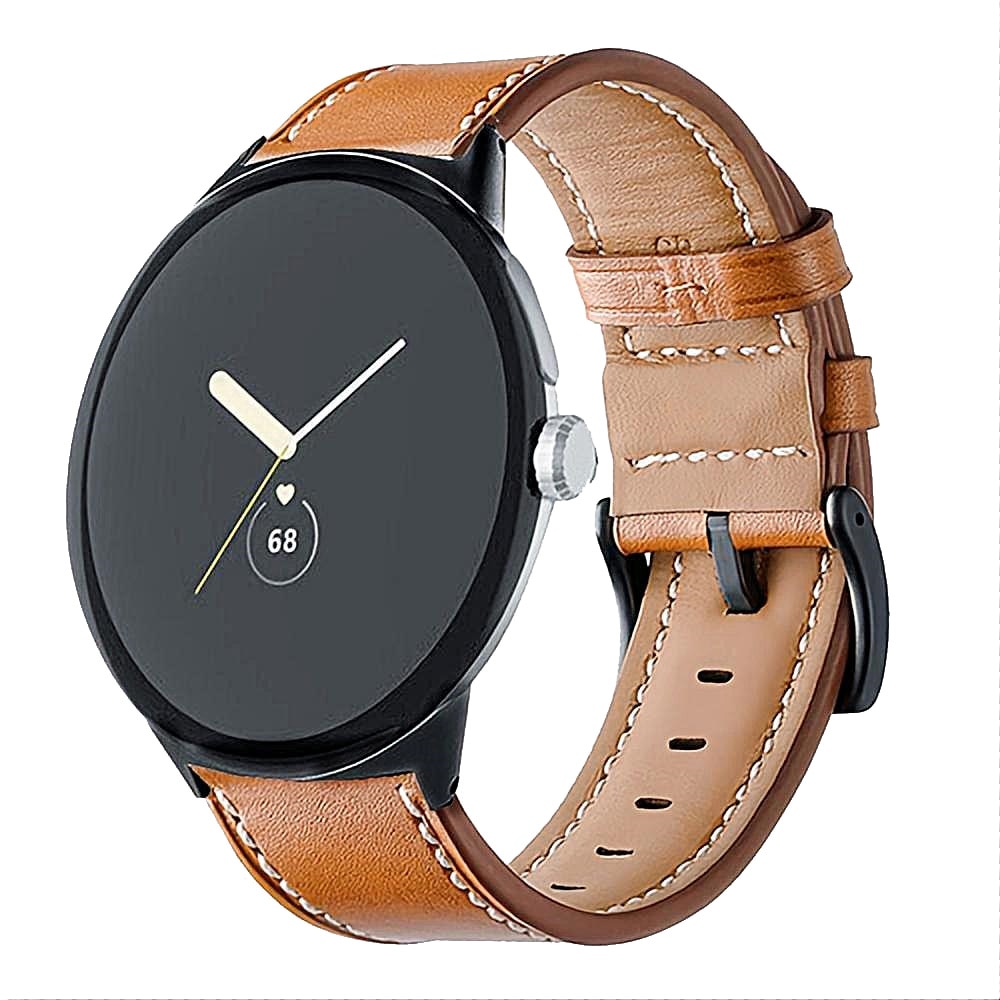 Läderarmband Google Pixel Watch cognac