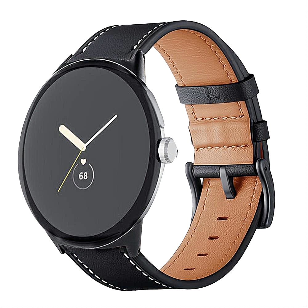 Läderarmband Google Pixel Watch 3 41mm svart